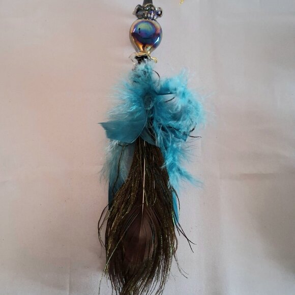 Lot of 6 Peacock Themed Decorations Ornaments - Picture 9 of 10